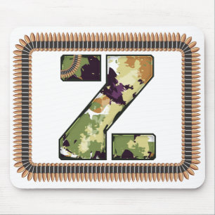 Mousepad Estilo Militar - Letra Z