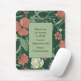 Mousepad Estilo Morris Padrão Floral Dando Inspiração