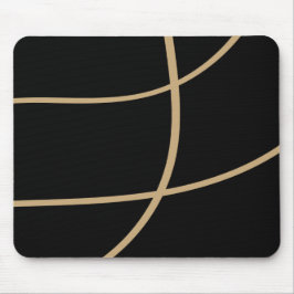 Mousepad Estilo Premium Black Gold Tech
