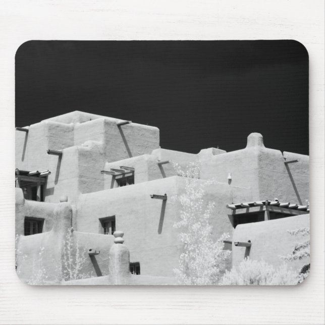 Mousepad Estilo Pueblo Inn adobe em Loretto, Santa Fe, Novo (Frente)