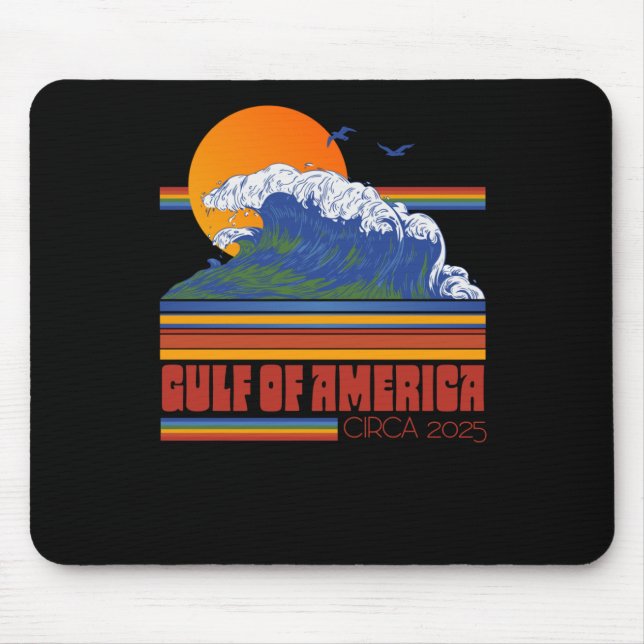 Mousepad Estilo Retro 80s Golfo da América, cerca de 2025 (Frente)