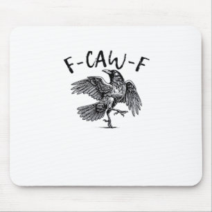 Mousepad Estilo Retro Clássico F Caw F Corvo