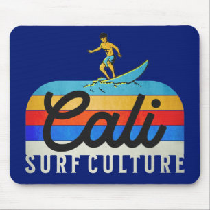 Mousepad Estilo Retroativo de Cultura de Surf Cali