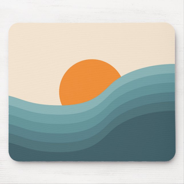 Mousepad Estilo retrorreflector abstrato sunset (Frente)