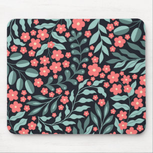 Mousepad Estilo retrorreflector cor-de-rosa florescendo flo