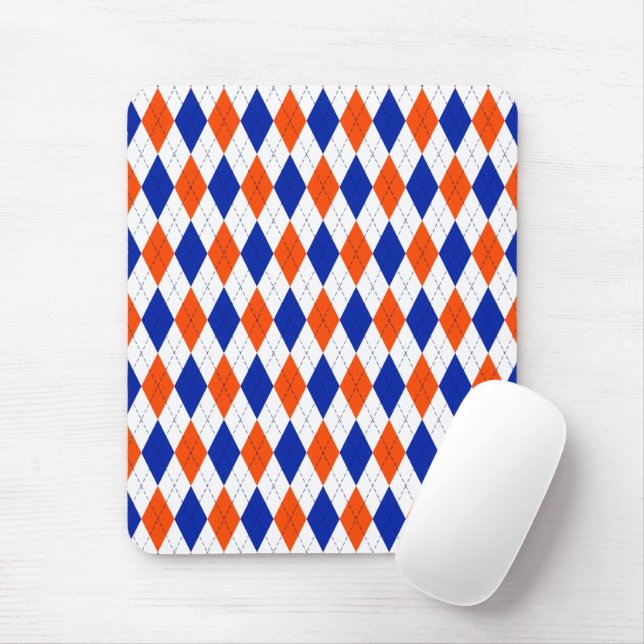 Mousepad Estilo tradicional de pré-disquete em laranja e az (Com mouse)