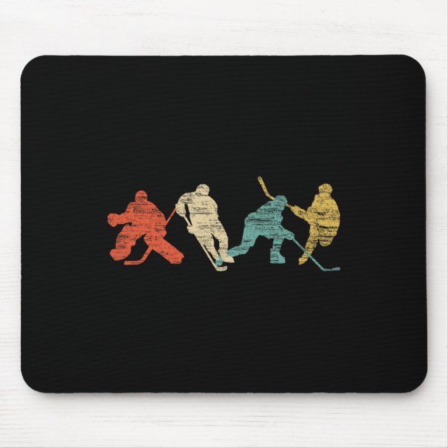 Mousepad Estilo Vintage Hockey Com Gelo (Frente)