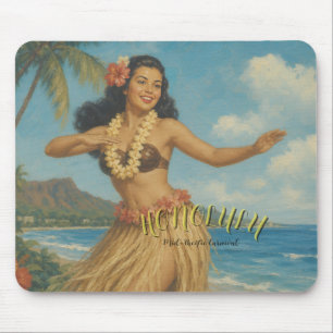 Mousepad Estilo Vintage Viagem Havaí