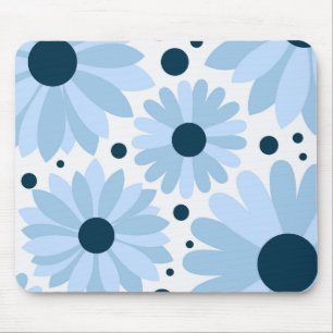 Mousepad Estilos azuis e pontos azuis escuros