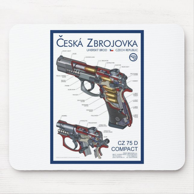 Mousepad Estojo compacto da CZ 75 (Frente)