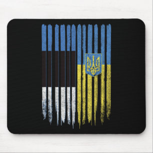 Mousepad Estônia Ucrânia Estoniano Ucraniano Bandeira