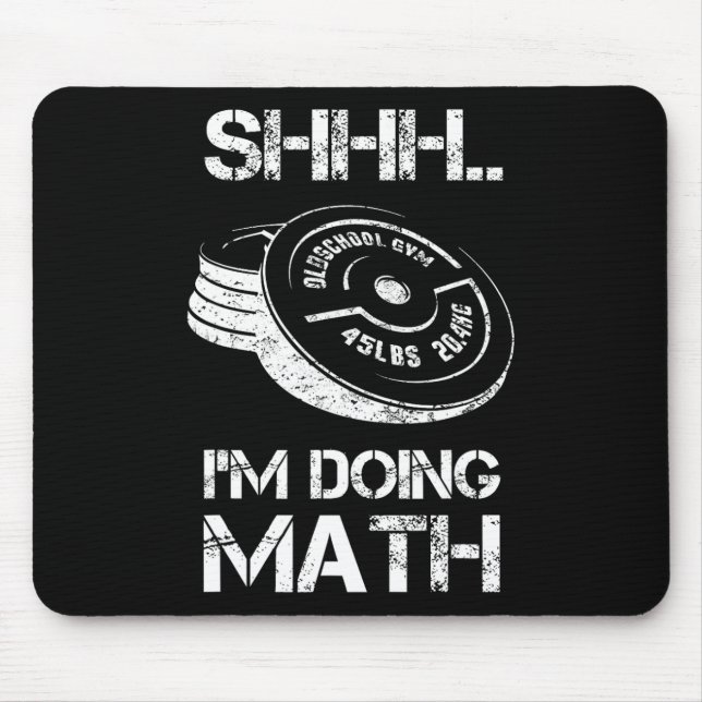 Mousepad Estou a fazer um trabalho de educação matemática (Frente)