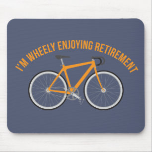Mousepad Estou a gostar da Bicicleta Engraçado da Reforma