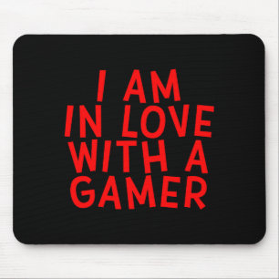 Mousepad Estou Apaixonado Por Um Gamer Jogo Fofo do Dia dos