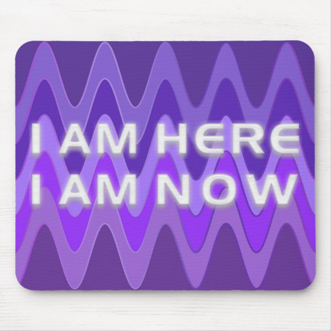 Mousepad ESTOU AQUI - ESTOU AGORA | violeta sinusal (Frente)
