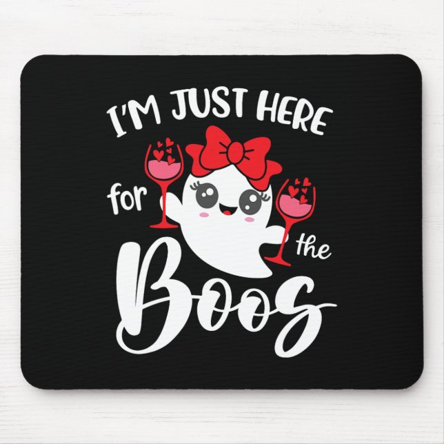 Mousepad Estou aqui para as mulheres bonitas e divertidas. (Frente)