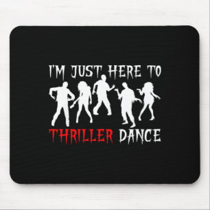 Mousepad Estou Aqui Para Dançar Festa de Halloween de Zumbi