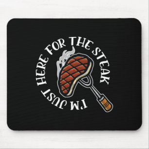Mousepad Estou aqui para o taco de carne de Churrasco engra
