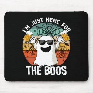 Mousepad Estou aqui pela cerveja Dia de as Bruxas engraçado