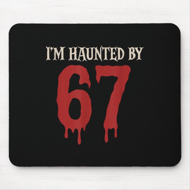 Mousepad Estou Assombrado Meme 67 Seis Sete 6 7  (Frente)