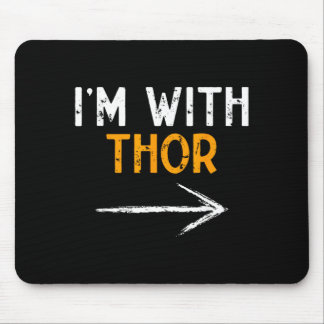 Mousepad Estou com Fantasia de Casal Engraçada de Halloween
