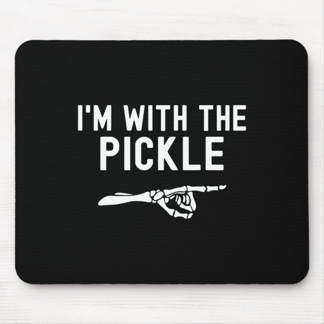 Mousepad Estou com o Skeleto do Picle Dia de as Bruxas engr (Frente)