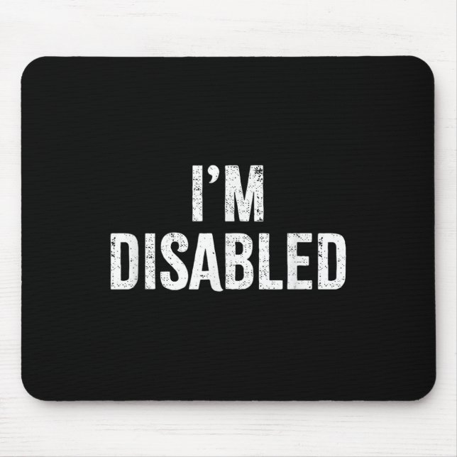 Mousepad Estou Desabilitado _ Orgulho Deficiente _1 (Frente)