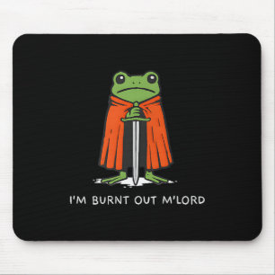 Mousepad Estou Esgotado Mlord Funny Knight Frog Meme Menino
