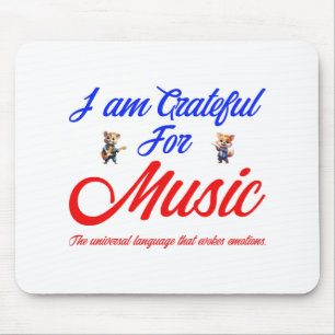 MOUSEPAD ESTOU GRATO PELA MÚSICA