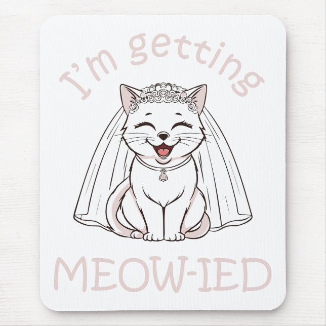 Mousepad Estou me casando, Miau! (Frente)