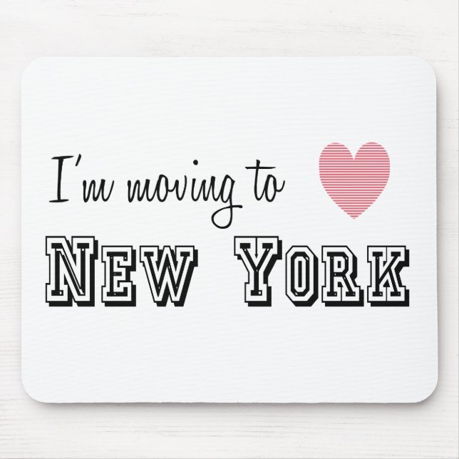 Mousepad Estou me mudando para Nova York (Frente)
