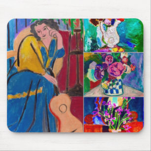 Mousepad Estou pensando como são lindas as flores de Matis