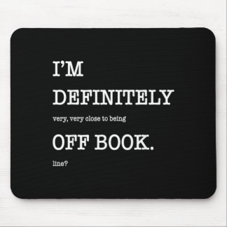 Mousepad Estou perto de estar fora do livro como o livro do