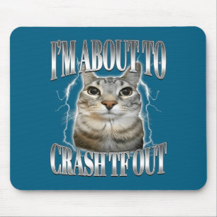 Mousepad Estou Prestes a Desmaiar Gato Olhando Fixamente Di