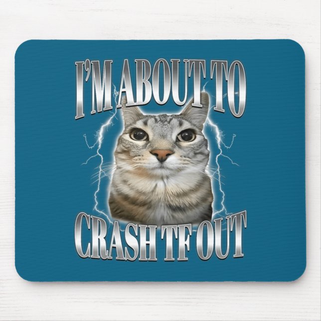 Mousepad Estou Prestes a Desmaiar Gato Olhando Fixamente Di (Frente)