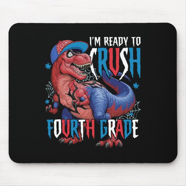 Mousepad Estou Pronto Para Detonar a Quarta Série Dinossaur (Frente)