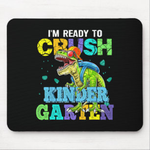 Mousepad Estou Pronto Para Esmagar Dinossauro do Jardim de 
