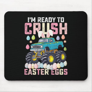 Mousepad Estou Pronto Para Esmagar Ovos De Páscoa Caminhão 