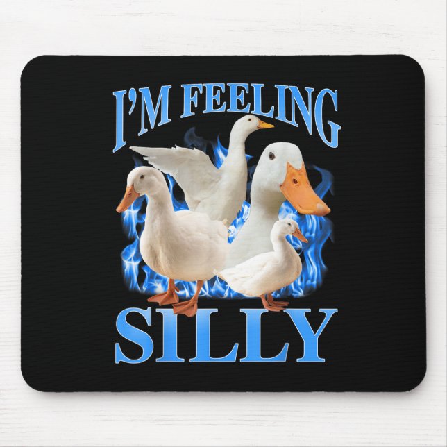 Mousepad Estou Sentindo Bobo Engraçado Ganso Memória Bootle (Frente)