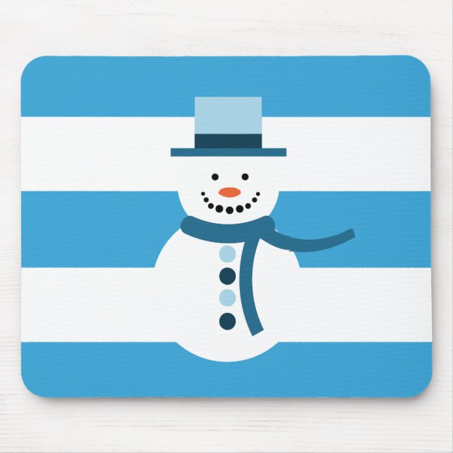 Mousepad Estou Sonhando com um boneco de neve de inverno br (Frente)