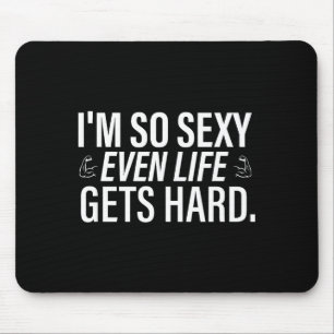 Mousepad Estou tão até a vida ficar difícil piada dizendo c