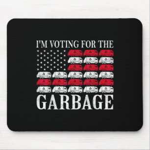 Mousepad Estou votando no lixo Trump 2024 Orgulhoso por ser