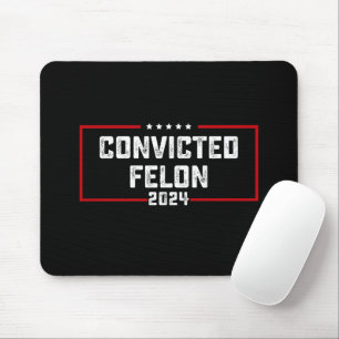 Mousepad Estou votando no réu condenado pró Trump 2024