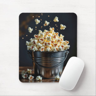 Mousepad Estourando Pipoca Em Balde De Metal