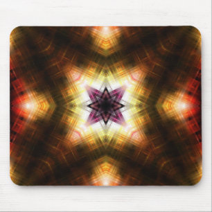 Mousepad Estouro de Estrela Geométrica Radiante com Luz Abs