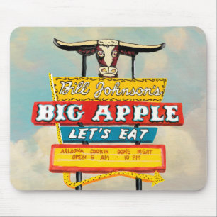Mousepad Estrada Americana Sinal de restaurante