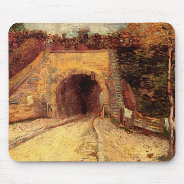 Mousepad Estrada com Viaduto de Subpassagem por Vincent van (Frente)