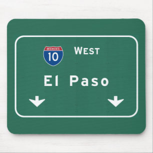Mousepad Estrada da autoestrada da estrada nacional do tx