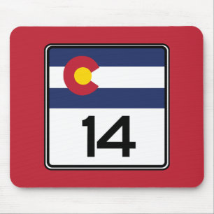 Mousepad Estrada de estado 14, Colorado, EUA