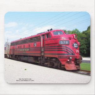 Mousepad Estrada de ferro F-7A #578 do vale de Lehigh em